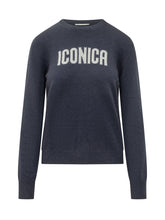 MC2 SAINT BARTH - New Queen Sweater with Iconica Lettering - Blue - LIDIASHOPPING® - Official Website