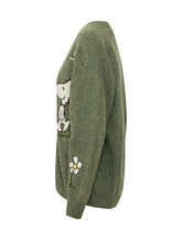 MC2 SAINT BARTH - Sasi Donegal Snoopy Cardigan - Green - LIDIASHOPPING® - Official Website
