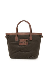 MC2 SAINT BARTH - City Bag Mini with Applied Lettering - Green - LIDIASHOPPING® - Official Website