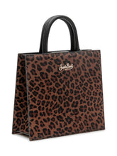 MC2 SAINT BARTH - Shop Bag Midi with Animal Print - Brown - LIDIASHOPPING® - Official Website