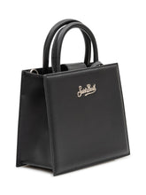 MC2 SAINT BARTH - Shop Bag Mini with Applied Logo - Black - LIDIASHOPPING® - Official Website