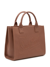 MC2 SAINT BARTH - Vanity Bag Large with Embossed Lettering - Brown - LIDIASHOPPING® - Official Website