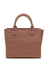 MC2 SAINT BARTH - Vanity Bag Midi con Scritta Impessa - Marrone - LIDIASHOPPING® - Official Website