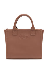MC2 SAINT BARTH - Vanity Bag Midi con Scritta Impessa - Marrone - LIDIASHOPPING® - Official Website