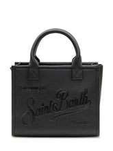 MC2 SAINT BARTH - Vanity Bag Midi with Front Lettering - Black - LIDIASHOPPING® - Official Website