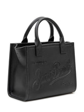 MC2 SAINT BARTH - Vanity Bag Midi with Front Lettering - Black - LIDIASHOPPING® - Official Website