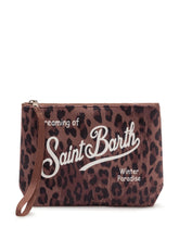 MC2 SAINT BARTH - Pochette Aline con Stampa Animalier - Marrone - LIDIASHOPPING® - Official Website