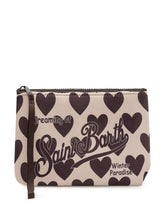 MC2 SAINT BARTH - Pochette Aline con Stampa a Cuori - Beige - LIDIASHOPPING® - Official Website