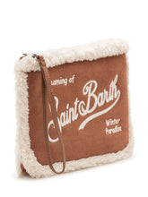 MC2 SAINT BARTH - Pochette Aline con Bordo Soffice - Marrone - LIDIASHOPPING® - Official Website