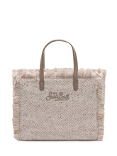 MC2 SAINT BARTH - Colette Tote Bag with Fringed Edges - Beige - LIDIASHOPPING® - Official Website