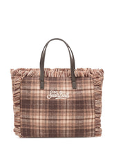 MC2 SAINT BARTH - Colette Tartan Tote Bag with Fringing - Multicolor - LIDIASHOPPING® - Official Website