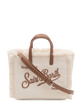 MC2 SAINT BARTH - Vanity Mini Corduroy Tote Bag with Embroidery - White - LIDIASHOPPING® - Official Website