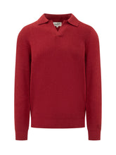 MC2 SAINT BARTH - Downing Polo in Maglia a Coste - Rosso - LIDIASHOPPING® - Official Website