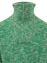 MC2 SAINT BARTH - Maglia Mélange con Collo e Zip - Verde - LIDIASHOPPING® - Official Website
