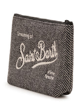 MC2 SAINT BARTH - Aline Pouch with Chevron Pattern - Grey - LIDIASHOPPING® - Official Website