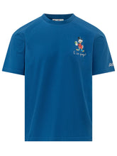 MC2 SAINT BARTH - T-shirt with Figurative Embroidery - Blue - LIDIASHOPPING® - Official Website