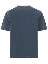 MC2 SAINT BARTH - Arnott Warm T-shirt with Text Embroidery - Blue - LIDIASHOPPING® - Official Website