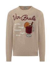 MC2 SAINT BARTH - Maglia Girocollo con Grafica Vin Brulé - Beige - LIDIASHOPPING® - Official Website