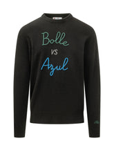 MC2 SAINT BARTH - Maglia Heron con Ricamo Testuale - Nero - LIDIASHOPPING® - Official Website