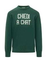 MC2 SAINT BARTH - Heron Sweater with Graphic Lettering - Green - LIDIASHOPPING® - Official Website
