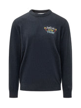 MC2 SAINT BARTH - Heron Sweater with Après Ski Embroidery - Blue - LIDIASHOPPING® - Official Website
