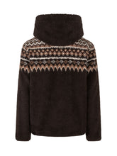 MC2 SAINT BARTH - Keystone Patterned Teddy Fleece Hoodie - Brown - LIDIASHOPPING® - Official Website