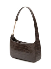 TOM FORD - Borsa a Spalla con Motivo Coccodrillo - Marrone - LIDIASHOPPING® - Official Website