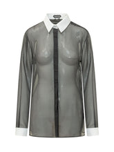 TOM FORD - Camicia Losange con Motivo Geometrico - Nero - LIDIASHOPPING® - Official Website