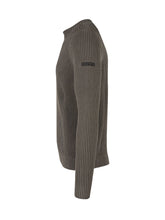 RRD - Pullover Girocollo con Motivo a Spina di Pesce - Verde - LIDIASHOPPING® - Official Website