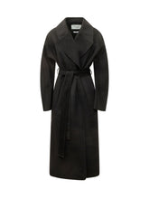 IVY OAK - Cybele Long Belted Coat - Black - LIDIASHOPPING® - Official Website