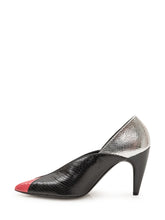 ISABEL MARANT - Luza Pumps with Heel and Reptile Pattern - Black - LIDIASHOPPING® - Official Website