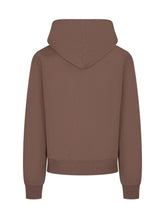 GRAMICCI - Hooded sweatshirt featuring drawstring adjustment, a front two way zip and long sleeves. Detailed with front kangaroo pockets, a circular chest graphic and ribbed trims. - Brown - LIDIASHOPPING® - Official Website