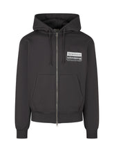 GRAMICCI - Felpa con Cappuccio e Logo Ricamato - Nero - LIDIASHOPPING® - Official Website