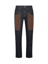 JECKERSON - John Slim Jeans with Contrasting Patches - Blue - LIDIASHOPPING® - Official Website
