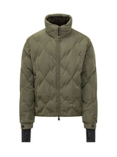 MONCLER GRENOBLE - Bomber Bramans con Trapuntatura Geometrica - Verde - LIDIASHOPPING® - Official Website