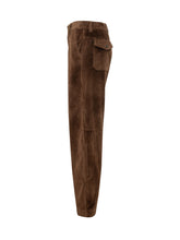 MONCLER GRENOBLE - Pantaloni a Coste con Gamba Dritta - Marrone - LIDIASHOPPING® - Official Website