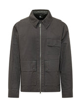 MONCLER GRENOBLE - Camicia con Zip e Tasche Applicate - Nero - LIDIASHOPPING® - Official Website