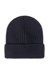 MONCLER GRENOBLE - Berretto a Coste con Risvolto - Blu - LIDIASHOPPING® - Official Website