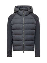 MONCLER GRENOBLE - Cardigan con Cappuccio e Zip - Nero - LIDIASHOPPING® - Official Website