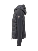 MONCLER GRENOBLE - Cardigan con Cappuccio e Zip - Nero - LIDIASHOPPING® - Official Website