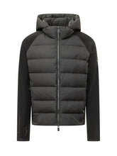 MONCLER GRENOBLE - Cardigan con Cappuccio e Zip - Nero - LIDIASHOPPING® - Official Website