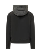 MONCLER GRENOBLE - Cardigan con Cappuccio e Zip - Nero - LIDIASHOPPING® - Official Website