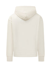 MONCLER GRENOBLE - Felpa con Cappuccio e Grafica sul Petto - Bianco - LIDIASHOPPING® - Official Website