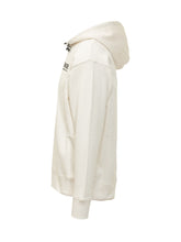 MONCLER GRENOBLE - Felpa con Cappuccio e Grafica sul Petto - Bianco - LIDIASHOPPING® - Official Website