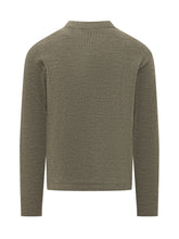 MONCLER GRENOBLE - Maglia Girocollo con Patch Logo - Verde - LIDIASHOPPING® - Official Website