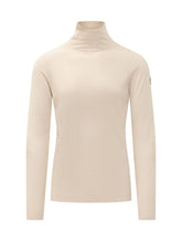 MONCLER GRENOBLE - Maglia a Collo Alto con Lavorazione a Coste - Beige - LIDIASHOPPING® - Official Website