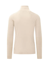 MONCLER GRENOBLE - Maglia a Collo Alto con Lavorazione a Coste - Beige - LIDIASHOPPING® - Official Website
