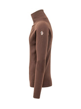MONCLER GRENOBLE - Dolcevita a Coste - Marrone - LIDIASHOPPING® - Official Website