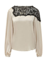 ISABEL MARANT - Azare Blouse with Lace Panel - White - LIDIASHOPPING® - Official Website