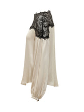 ISABEL MARANT - Azare Blouse with Lace Panel - White - LIDIASHOPPING® - Official Website